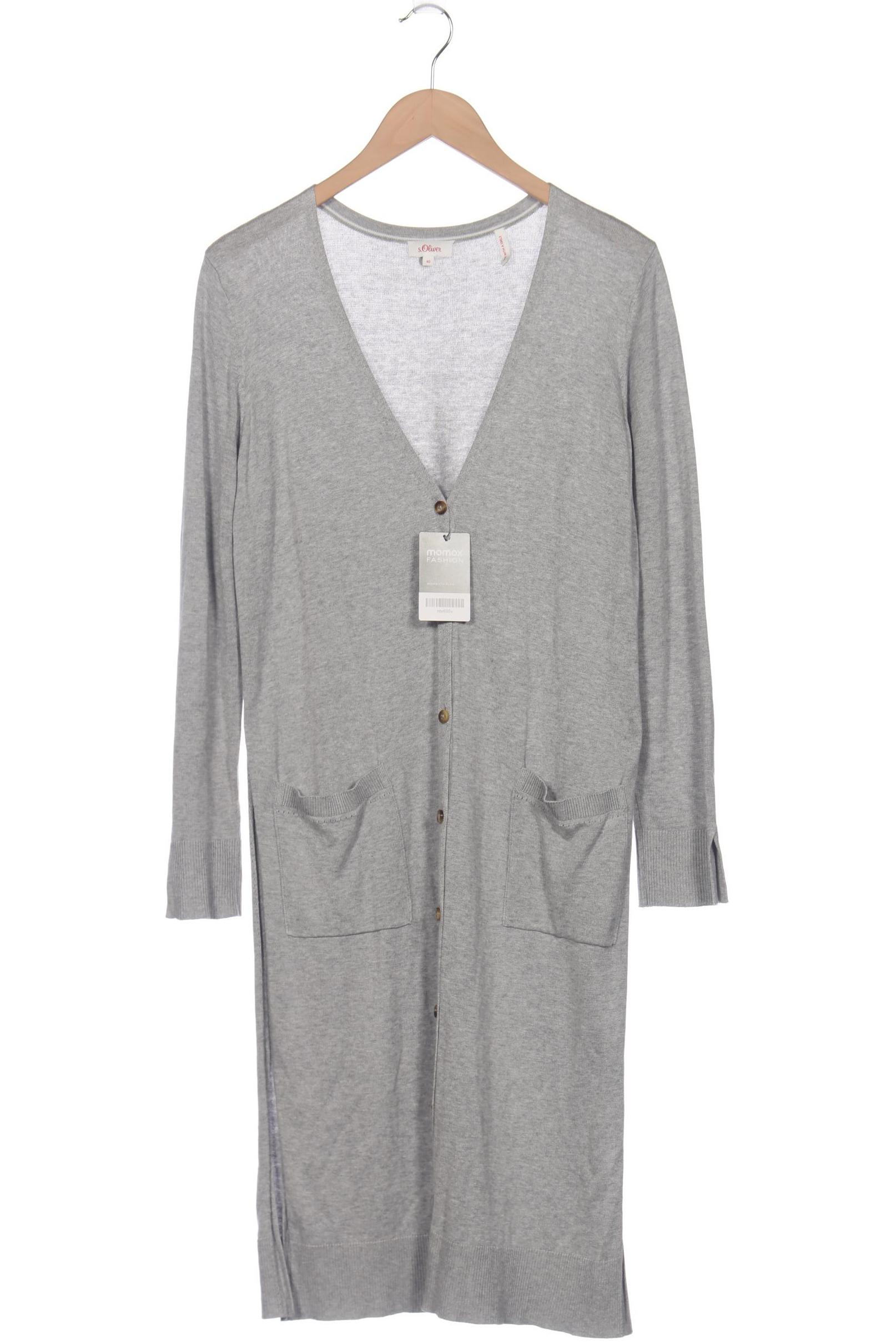 

s.Oliver Damen Strickjacke, grau, Gr. 40