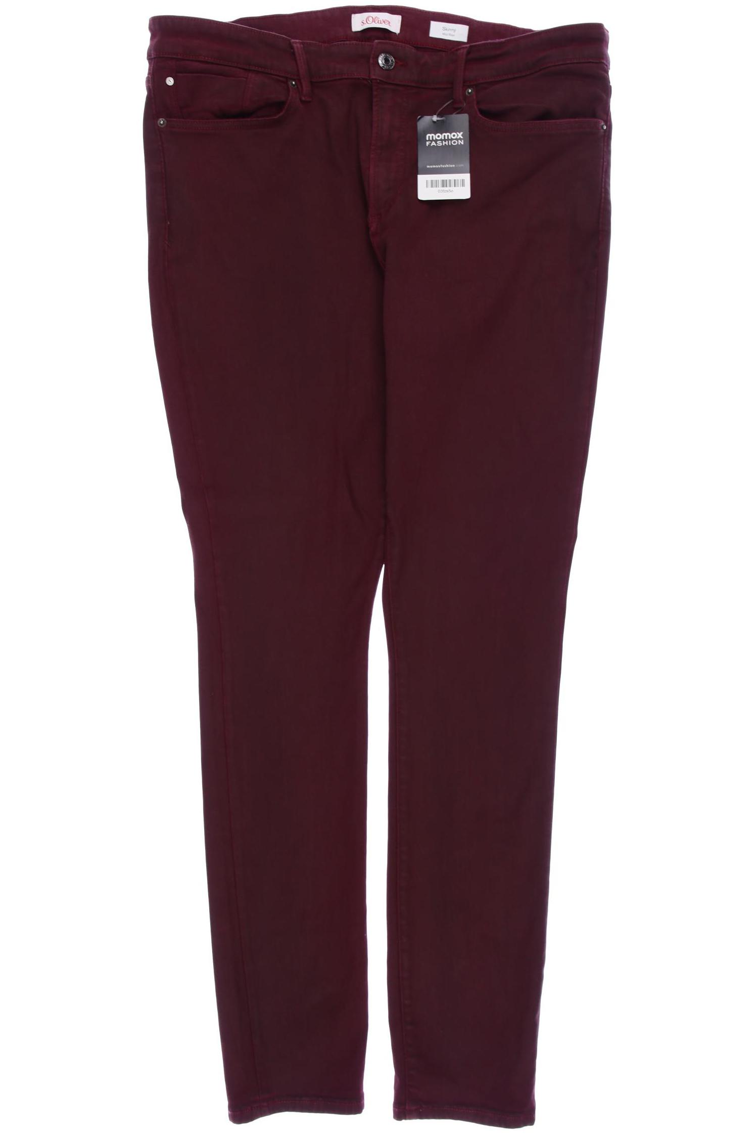 

s.Oliver Damen Jeans, bordeaux, Gr. 44
