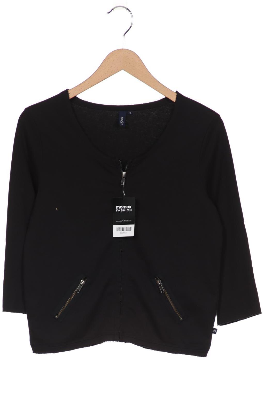 

s.Oliver Damen Strickjacke, schwarz, Gr. 36