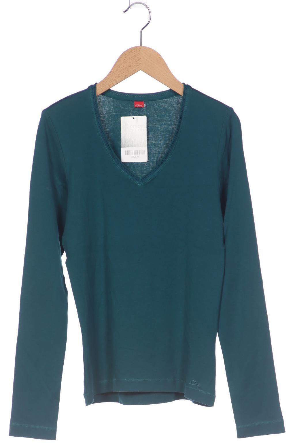 

s.Oliver Damen Langarmshirt, türkis, Gr. 36