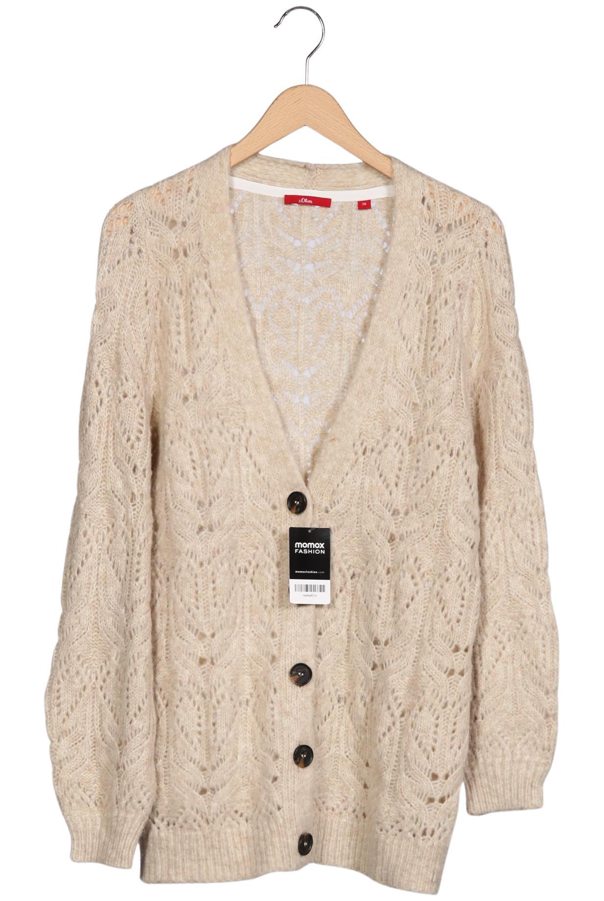 

s.Oliver Damen Strickjacke, beige, Gr. 38