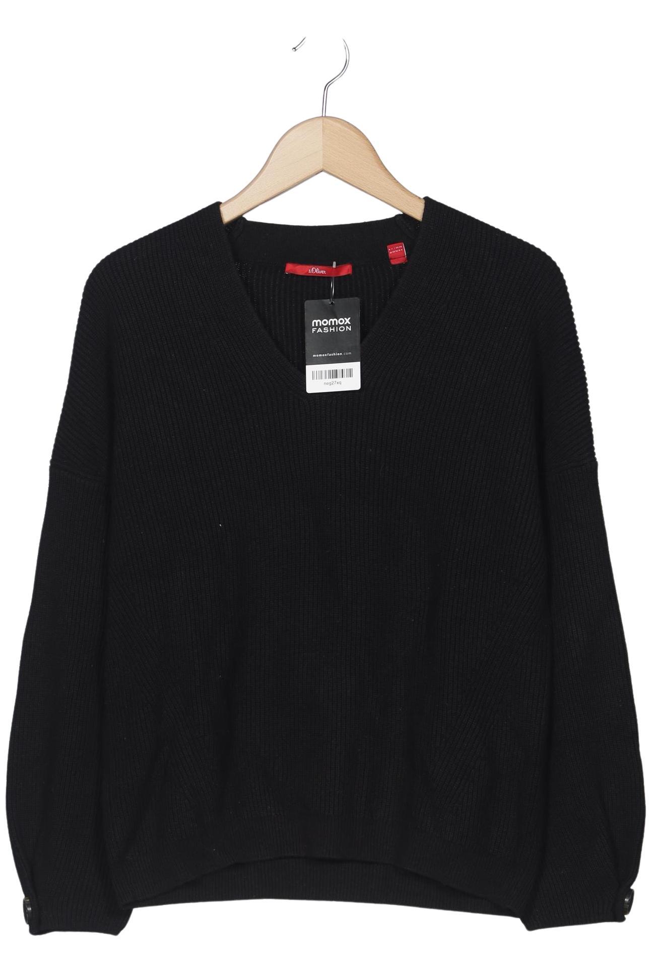 

s.Oliver Damen Pullover, schwarz, Gr. 38