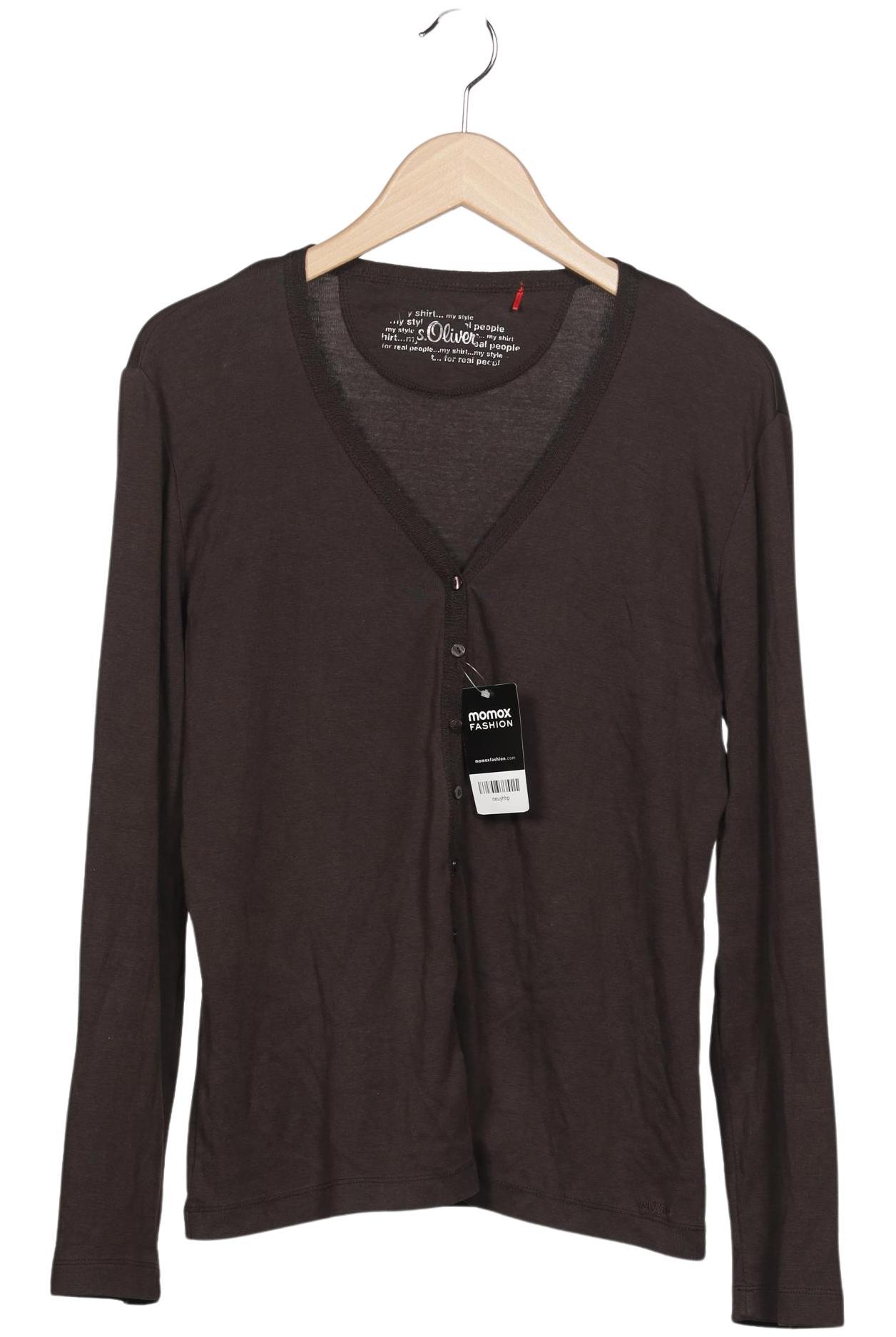 

s.Oliver Damen Strickjacke, braun, Gr. 42