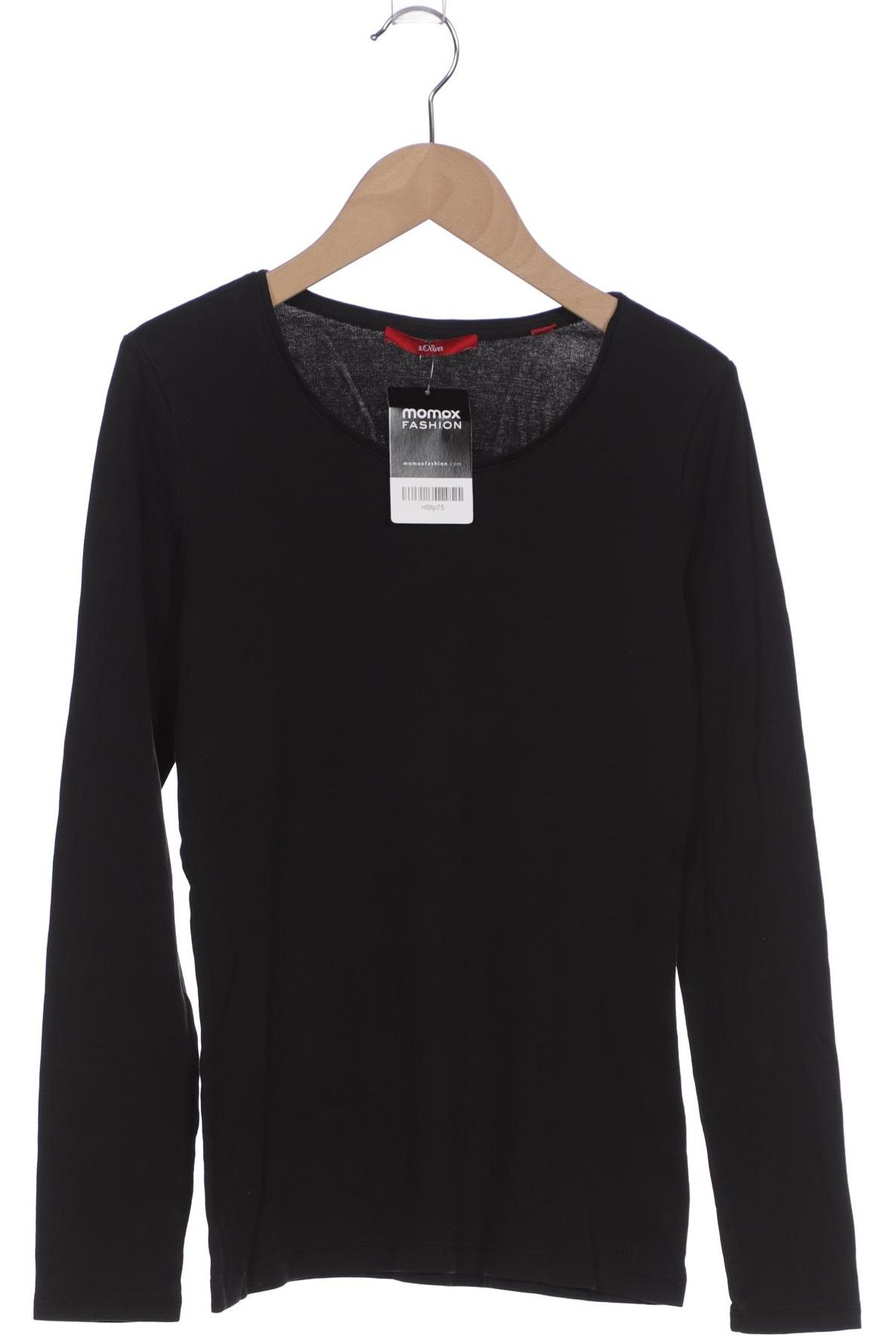 

s.Oliver Damen Langarmshirt, schwarz, Gr. 38