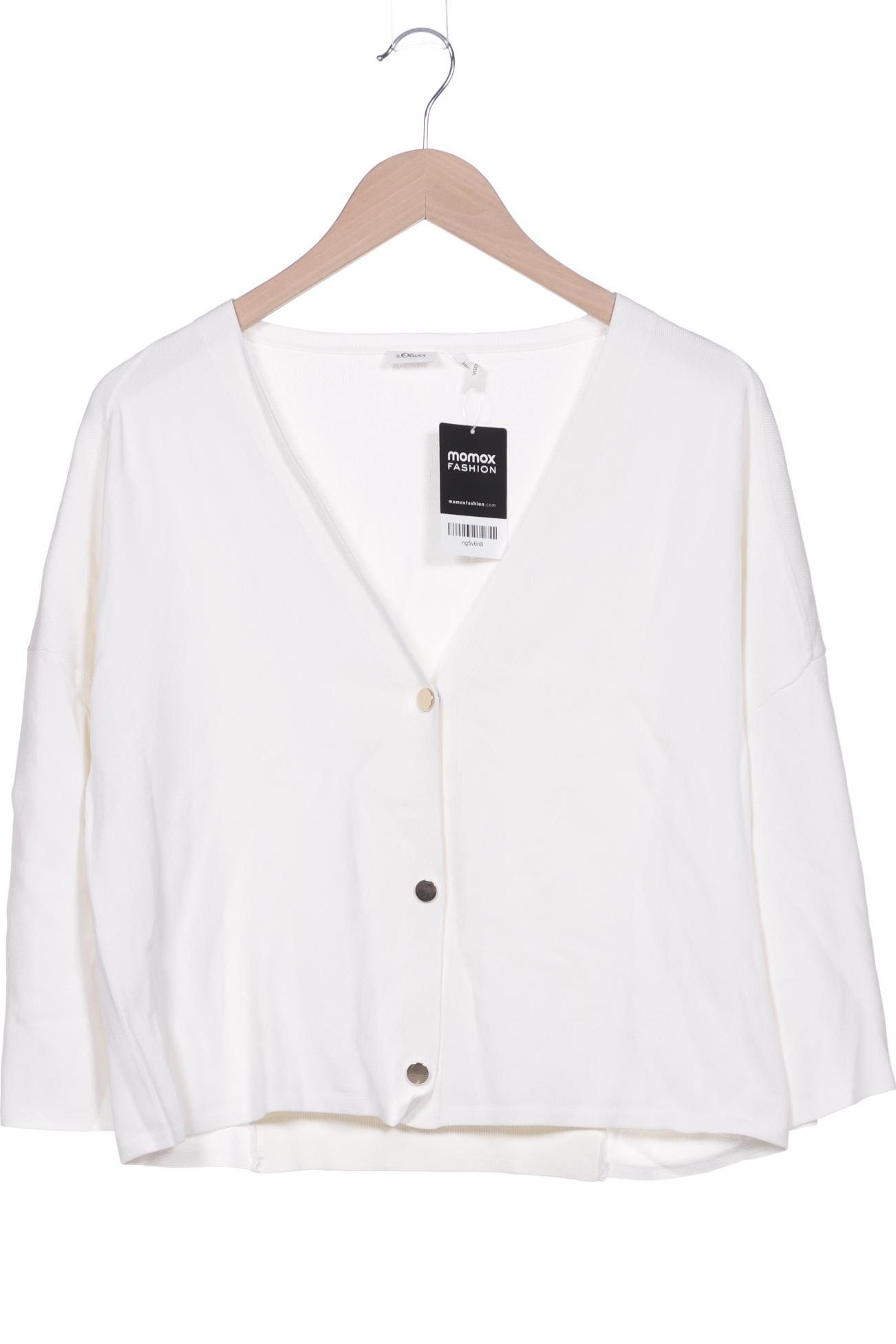 

s.Oliver Damen Strickjacke, cremeweiß, Gr. 38