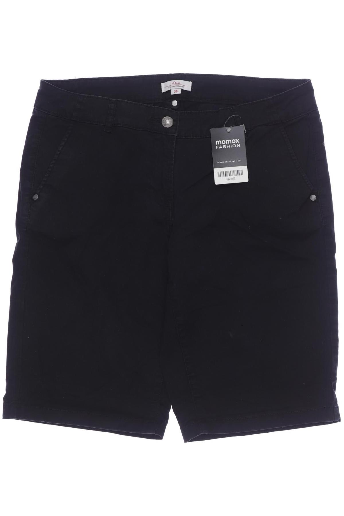 

s.Oliver Damen Shorts, schwarz, Gr. 38