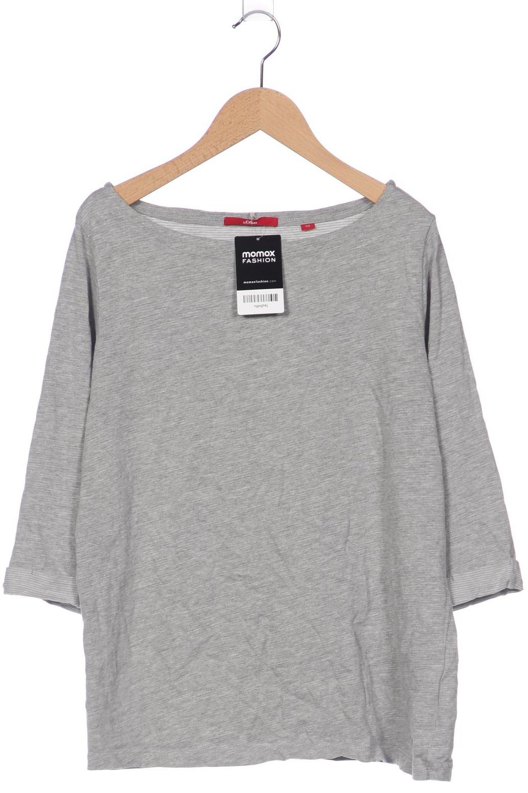 

s.Oliver Damen Langarmshirt, grau, Gr. 40