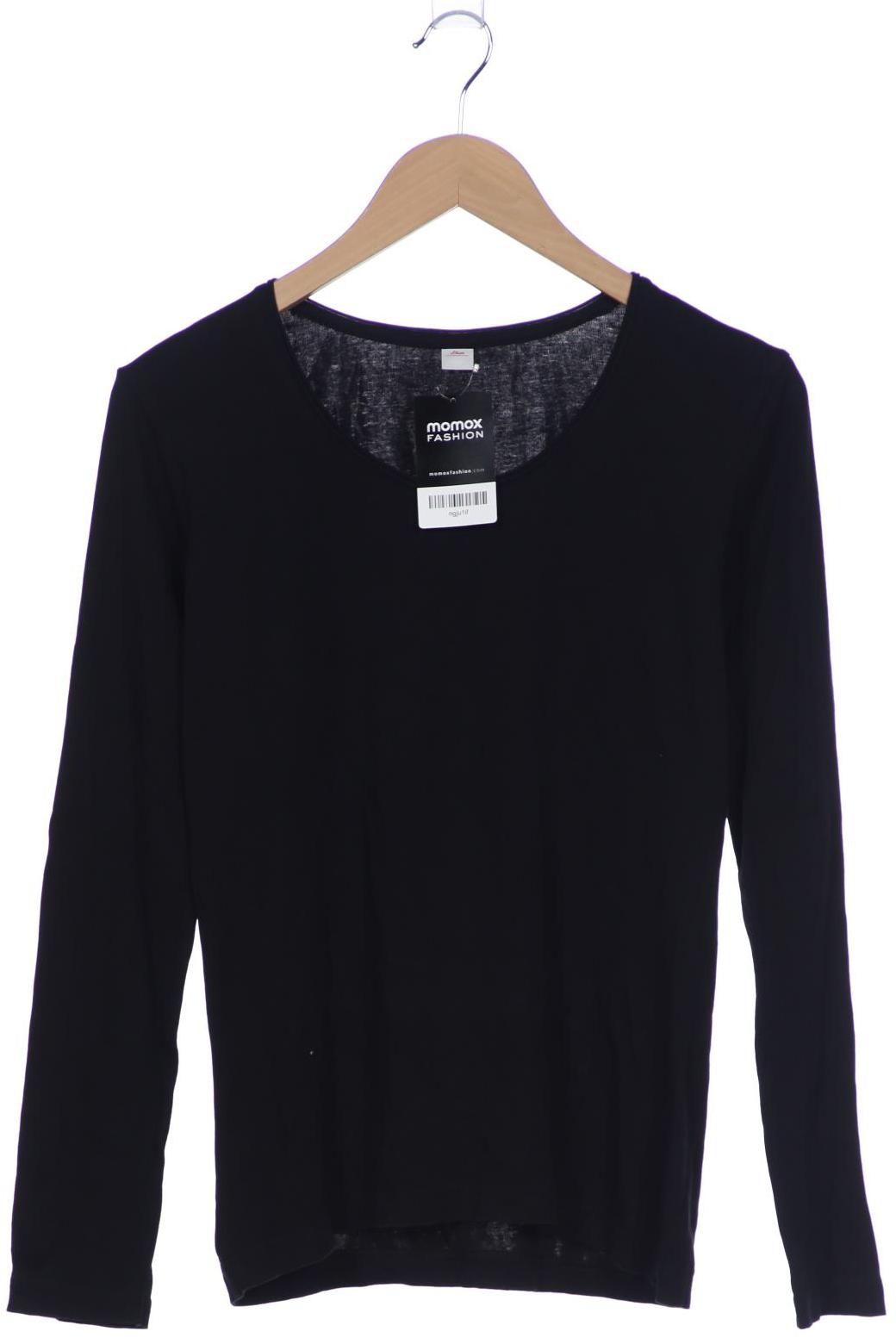 

s.Oliver Damen Langarmshirt, schwarz, Gr. 40