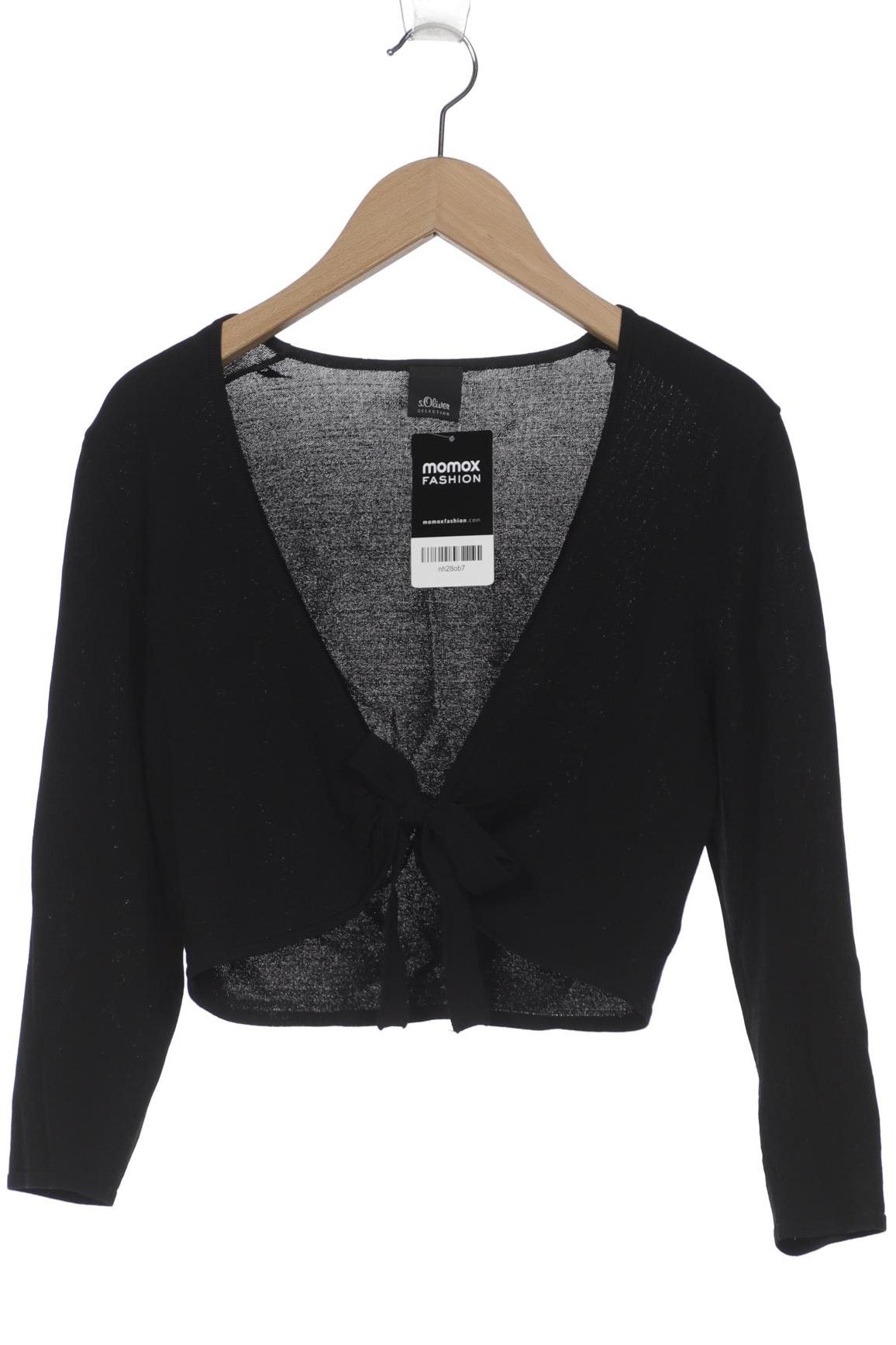 

s.Oliver Damen Strickjacke, schwarz, Gr. 34
