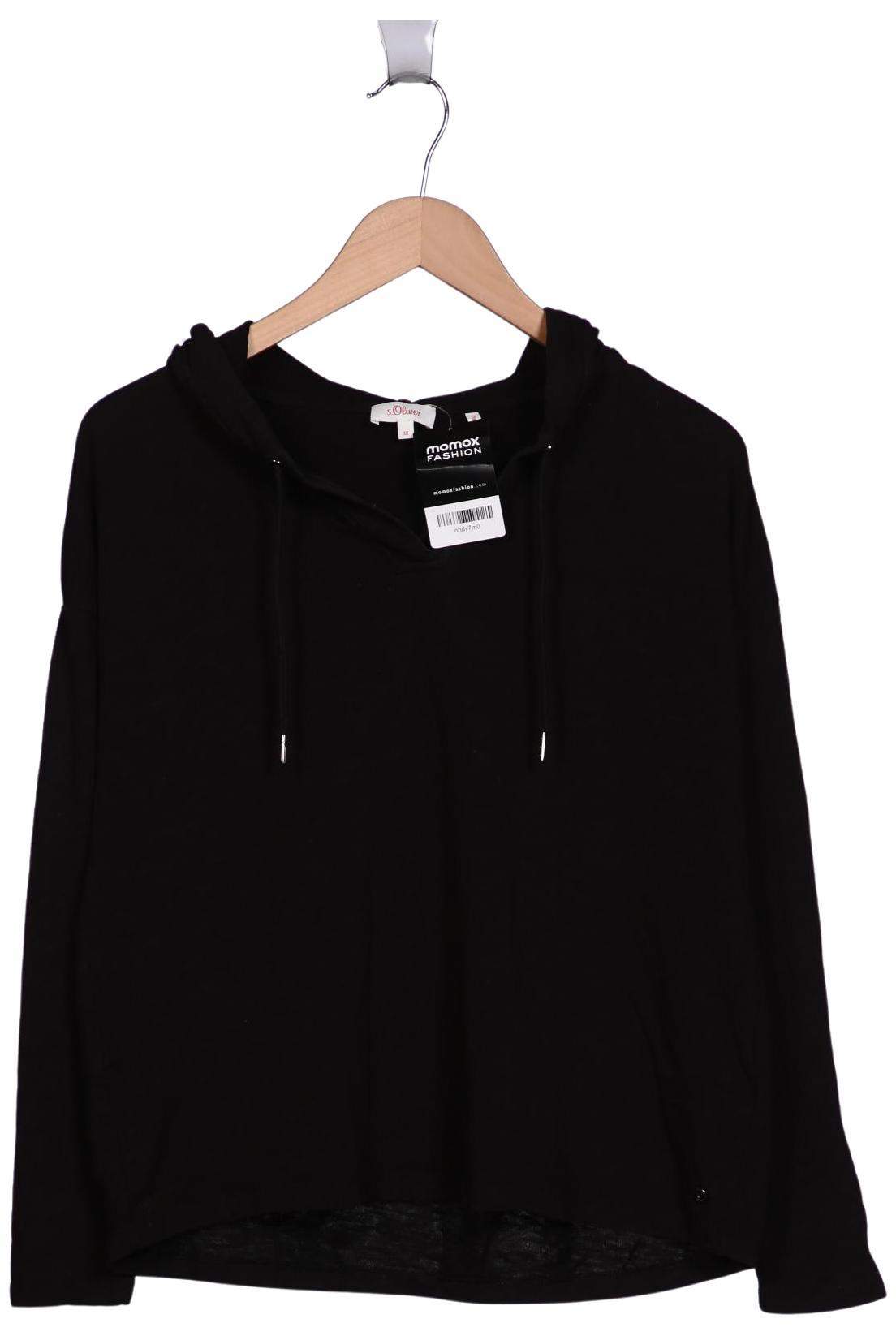 

s.Oliver Damen Kapuzenpullover, schwarz, Gr. 38