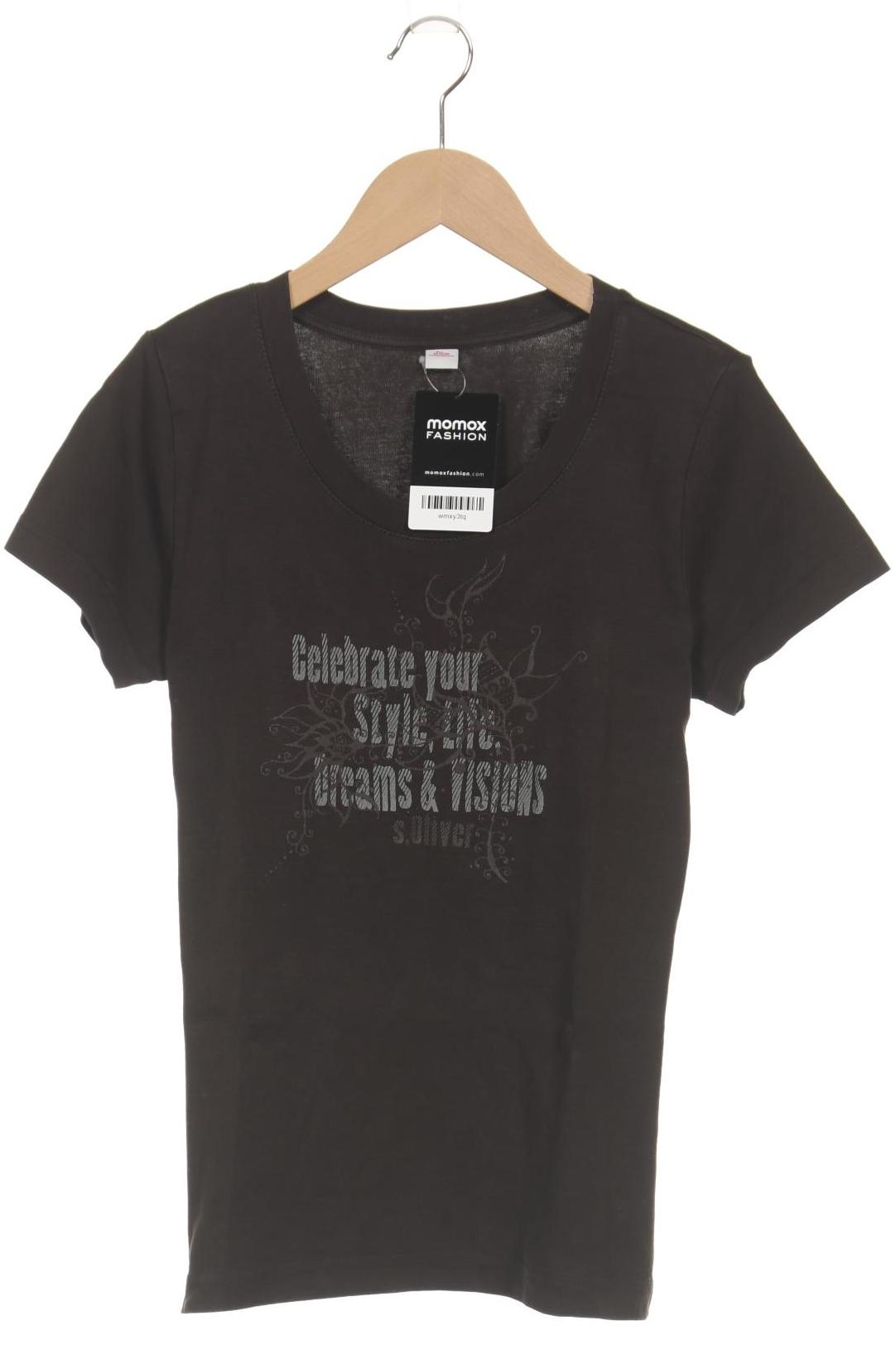 

s.Oliver Damen T-Shirt, braun, Gr. 38