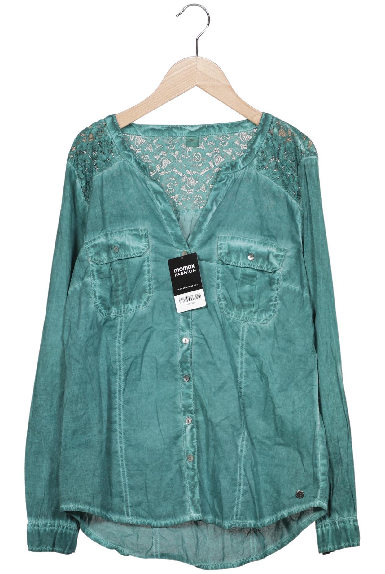 

s.Oliver Damen Bluse, türkis, Gr. 38