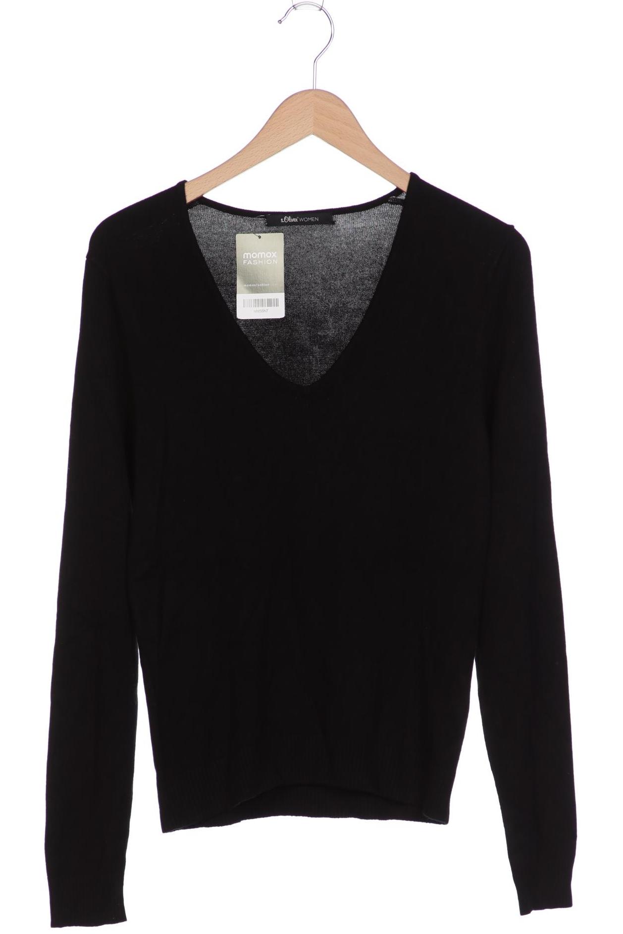 

s.Oliver Damen Pullover, schwarz