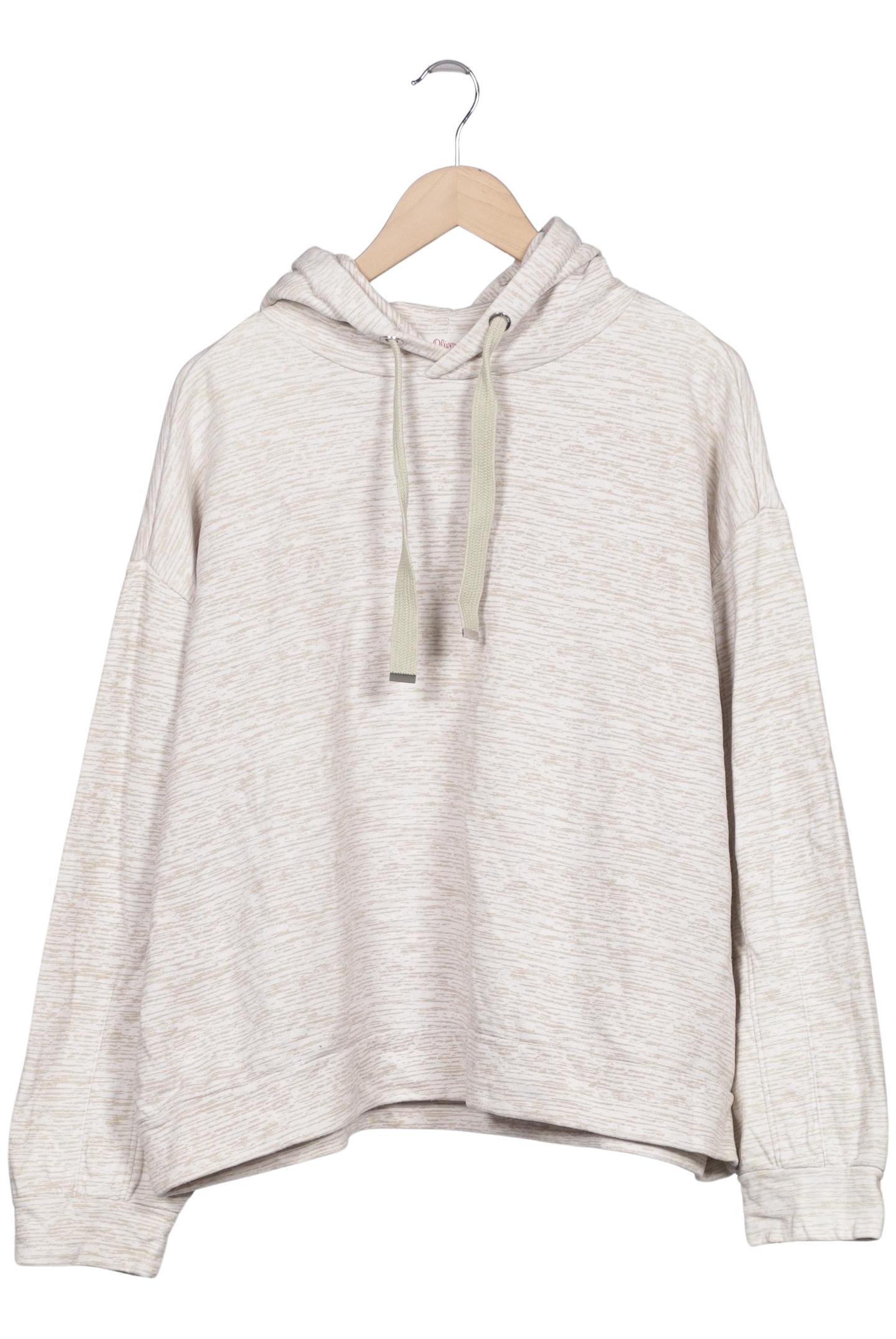 

s.Oliver Damen Kapuzenpullover, cremeweiß, Gr. 44
