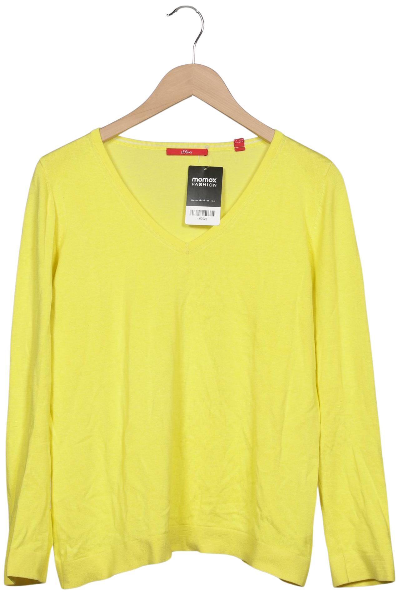 

s.Oliver Damen Pullover, gelb, Gr. 42