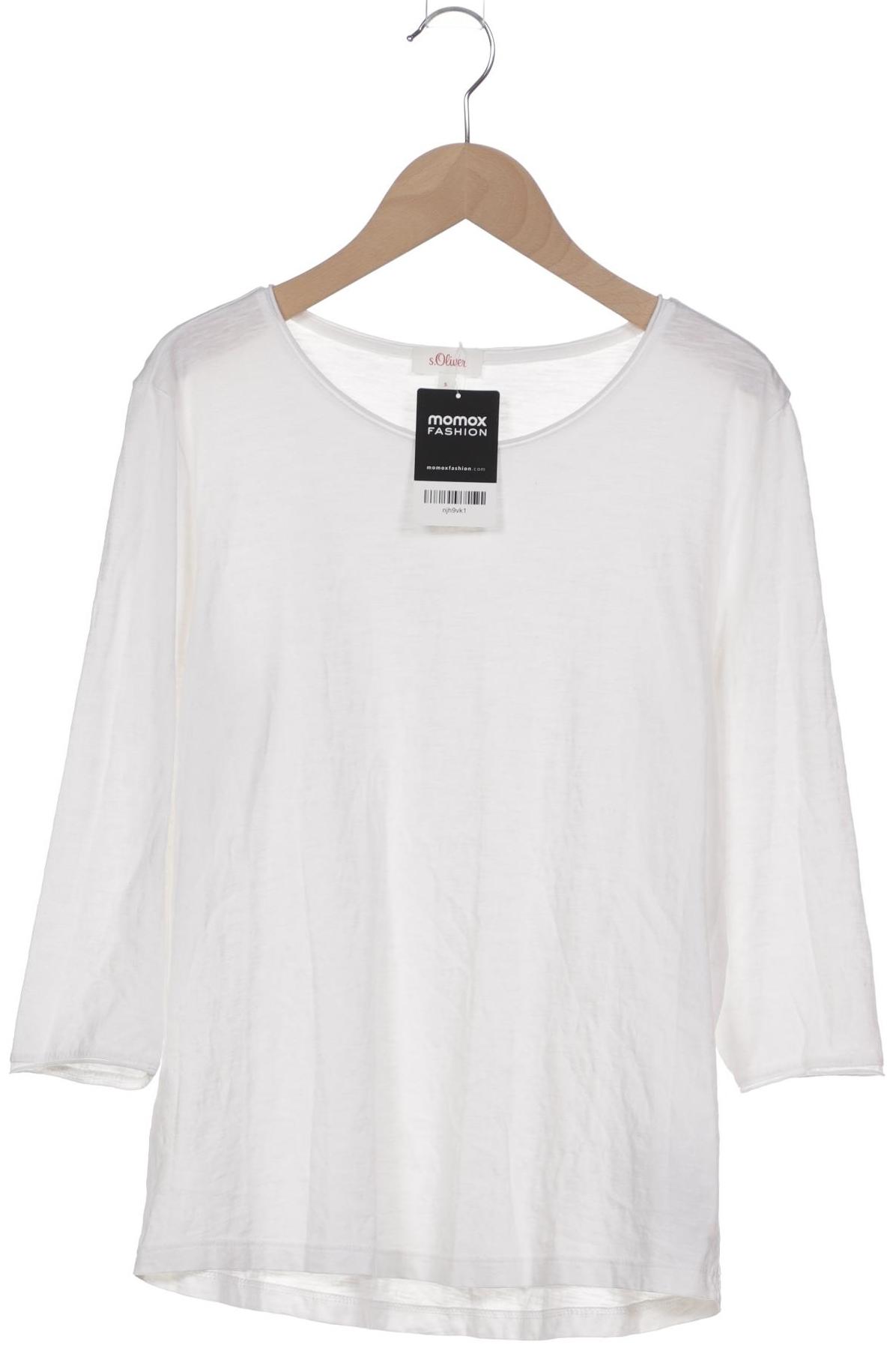 

s.Oliver Damen Langarmshirt, weiß, Gr. 36