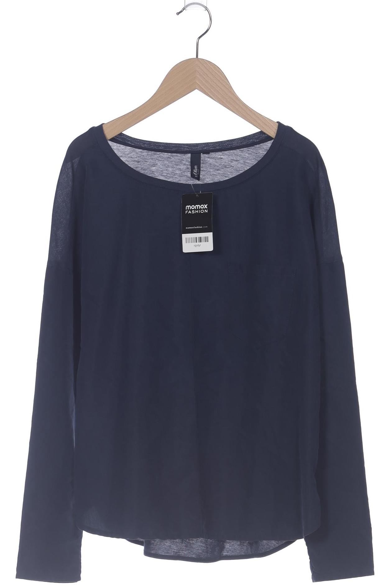 

s.Oliver Damen Langarmshirt, marineblau, Gr. 36