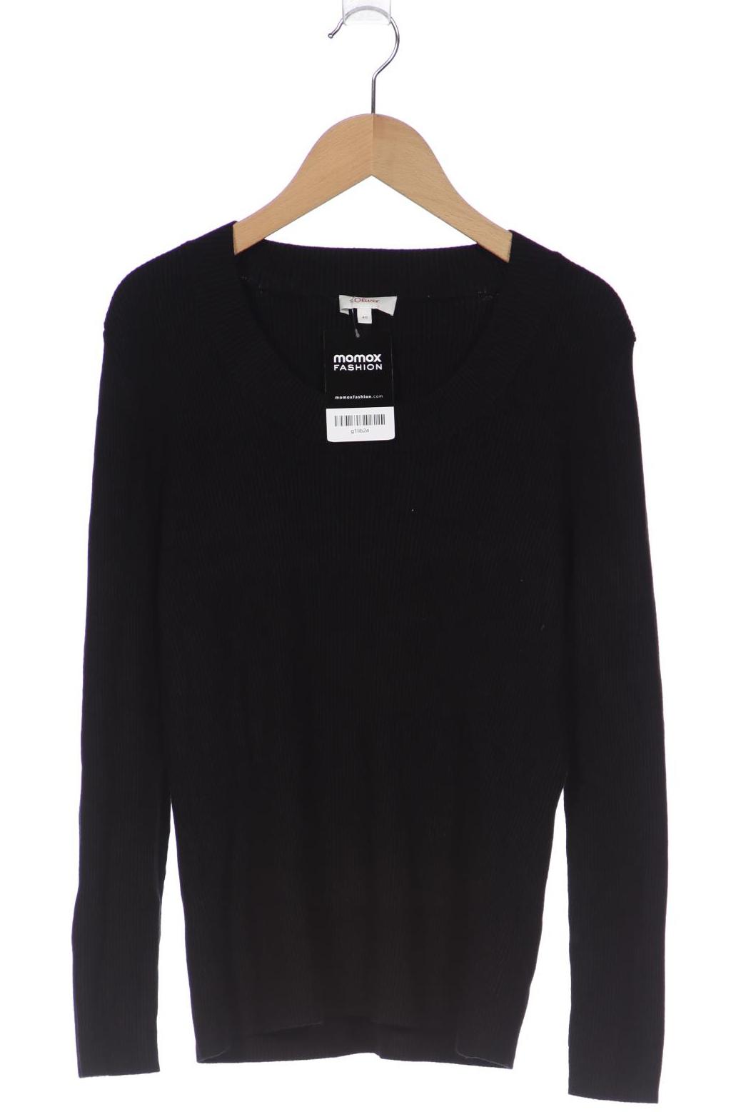 

s.Oliver Damen Pullover, schwarz, Gr. 40