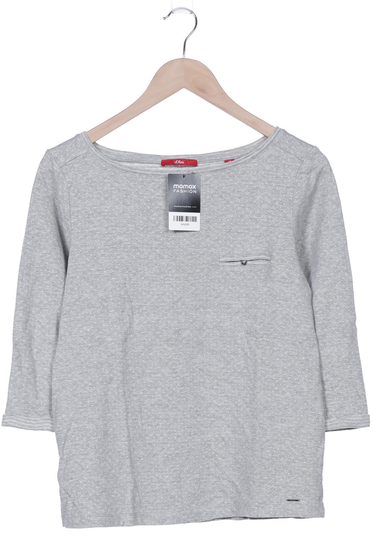 

s.Oliver Damen Langarmshirt, grau, Gr. 36