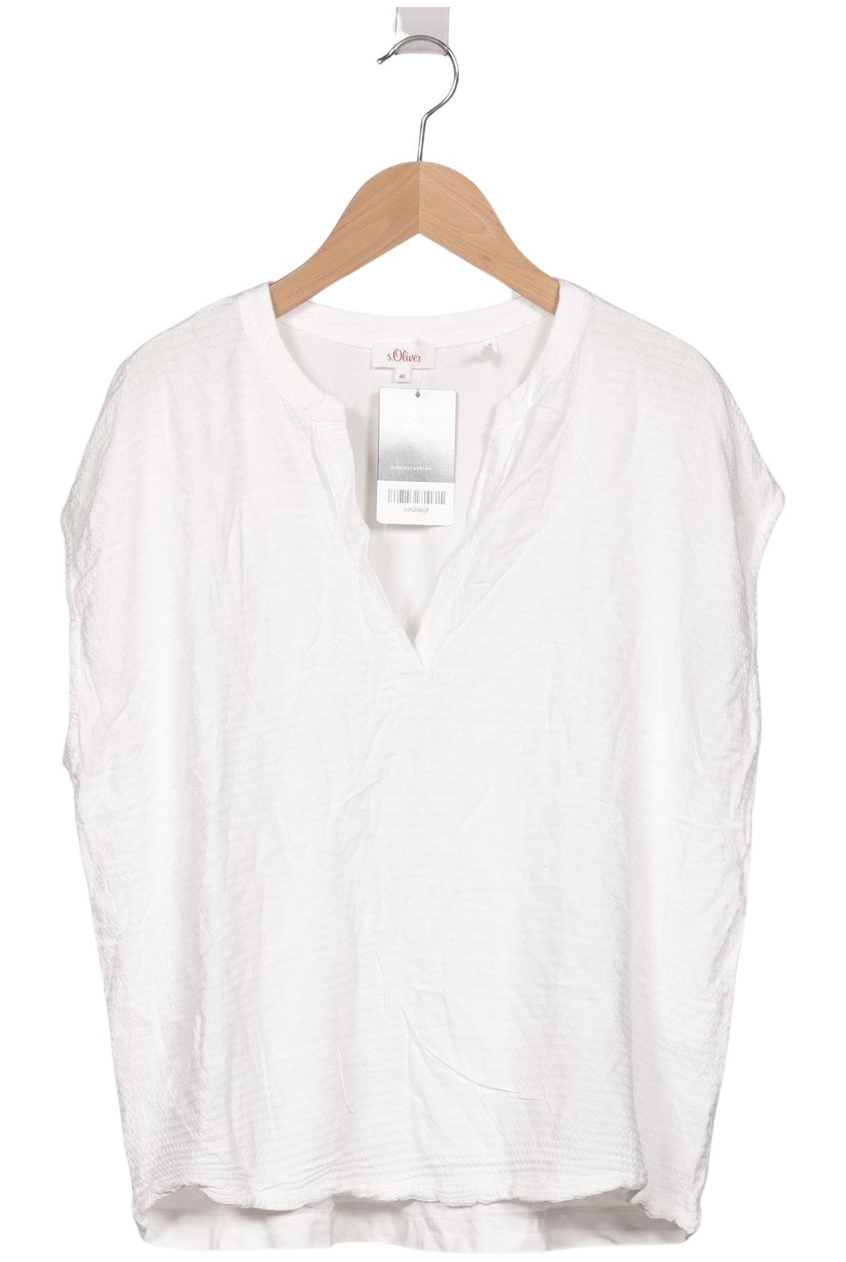 

s.Oliver Damen T-Shirt, weiß, Gr. 40