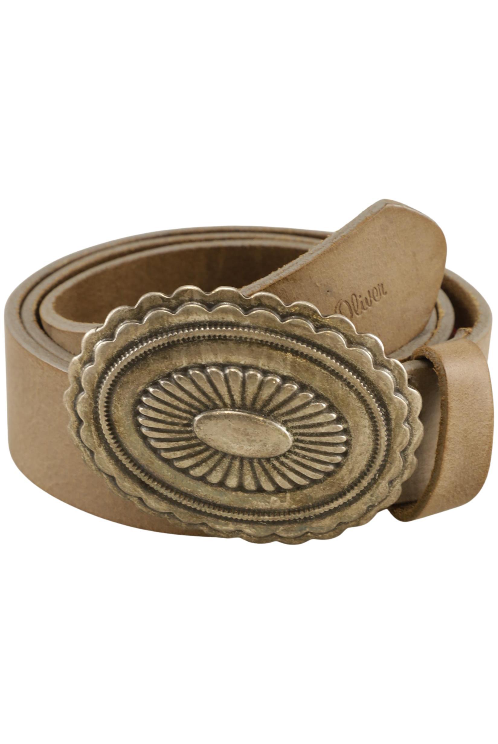 

s.Oliver Damen Gürtel, beige, Gr. 90