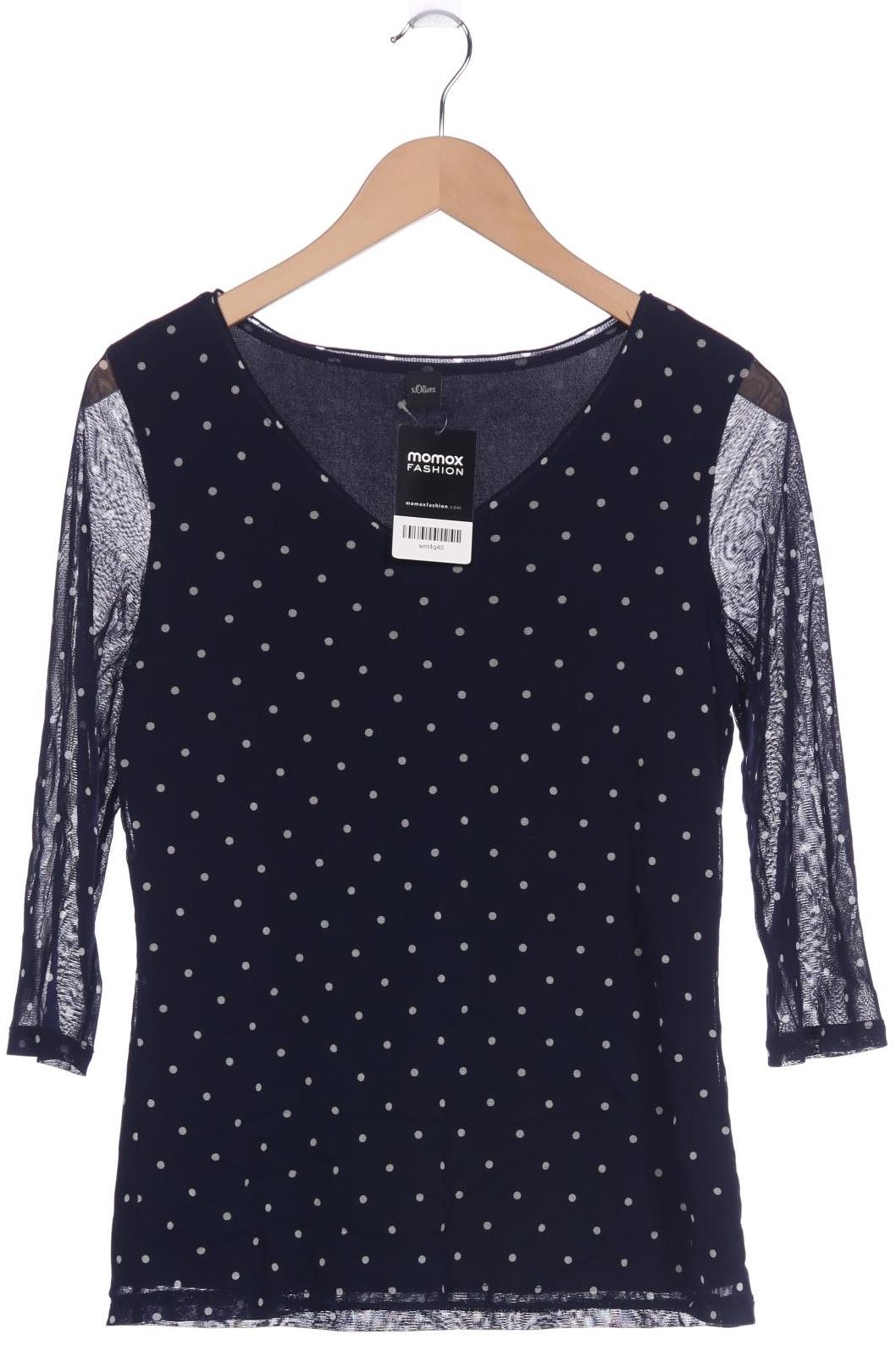 

s.Oliver Damen Langarmshirt, marineblau, Gr. 42