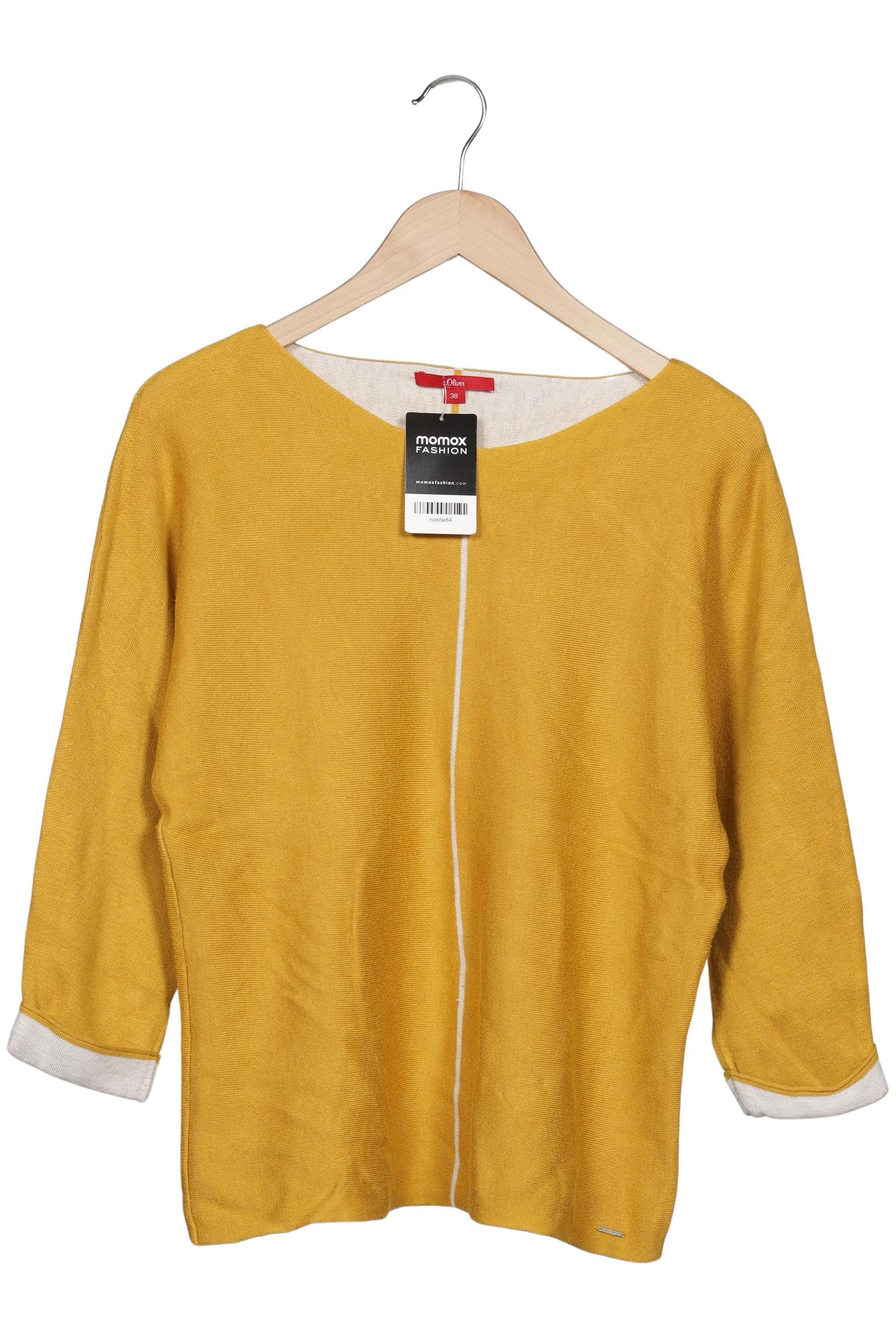 

s.Oliver Damen Pullover, gelb, Gr. 38