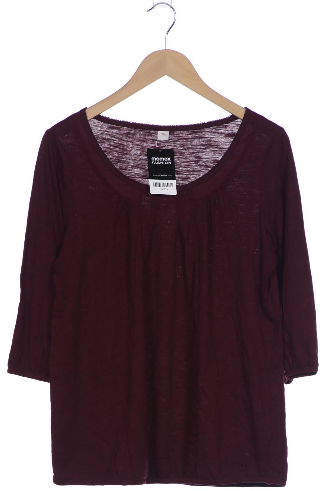 

s.Oliver Damen Langarmshirt, bordeaux, Gr. 42