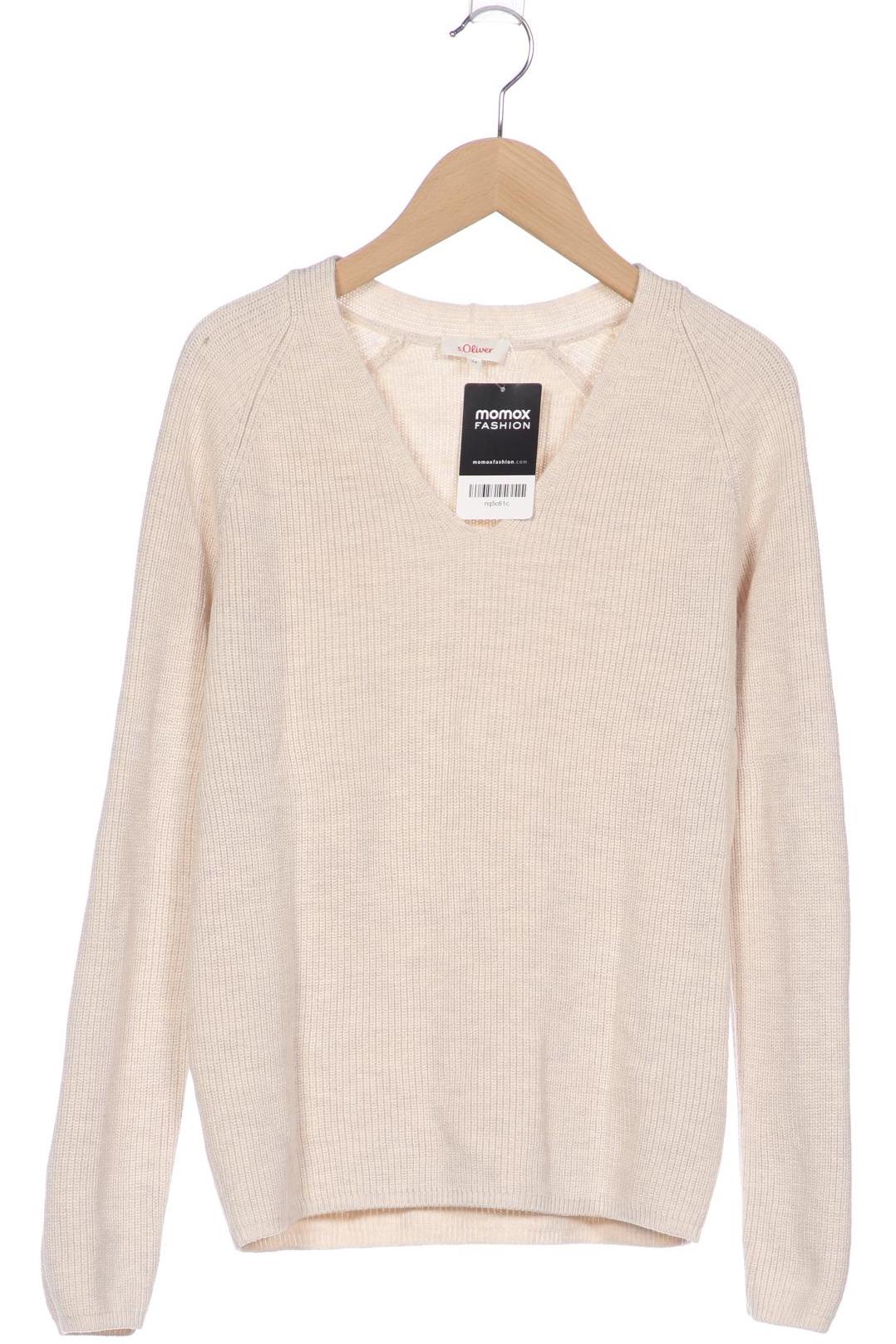 

s.Oliver Damen Pullover, beige, Gr. 34