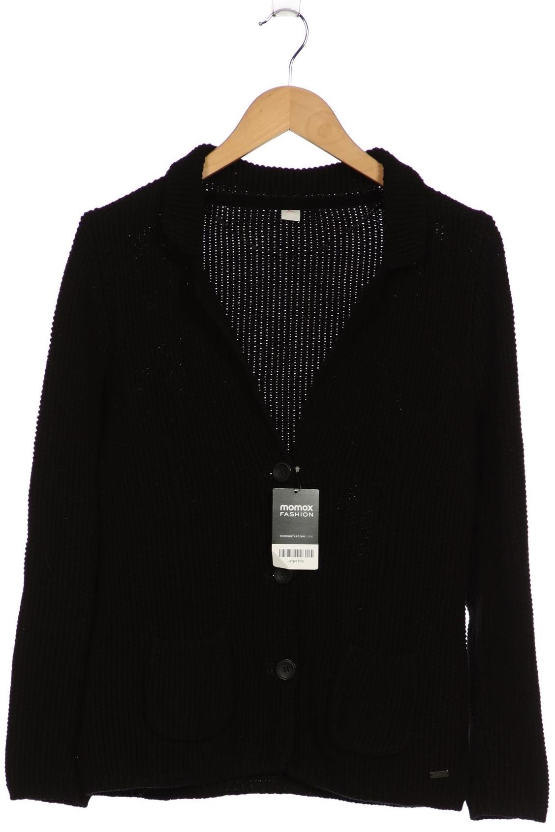 

s.Oliver Damen Strickjacke, schwarz, Gr. 40