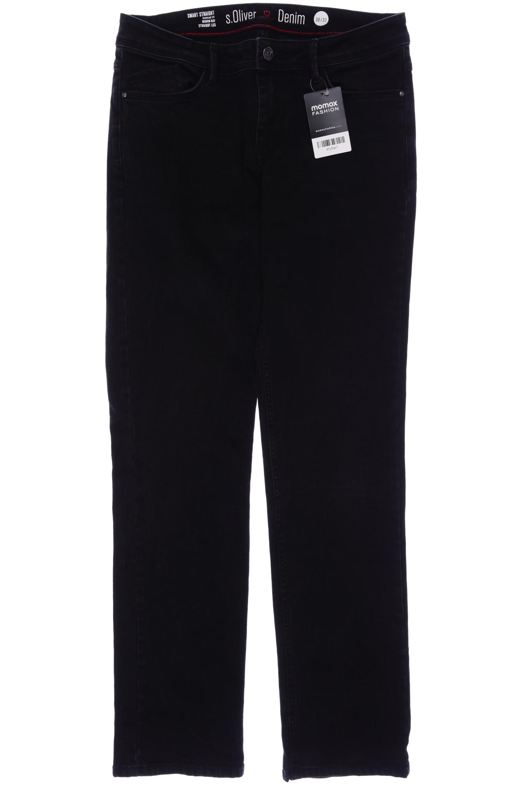 

s.Oliver Damen Jeans, schwarz