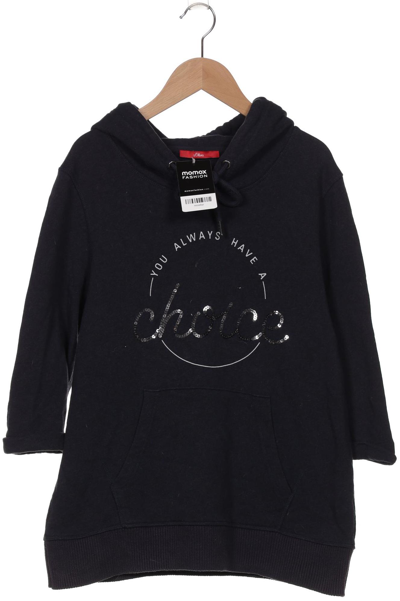 

s.Oliver Damen Kapuzenpullover, marineblau, Gr. 38