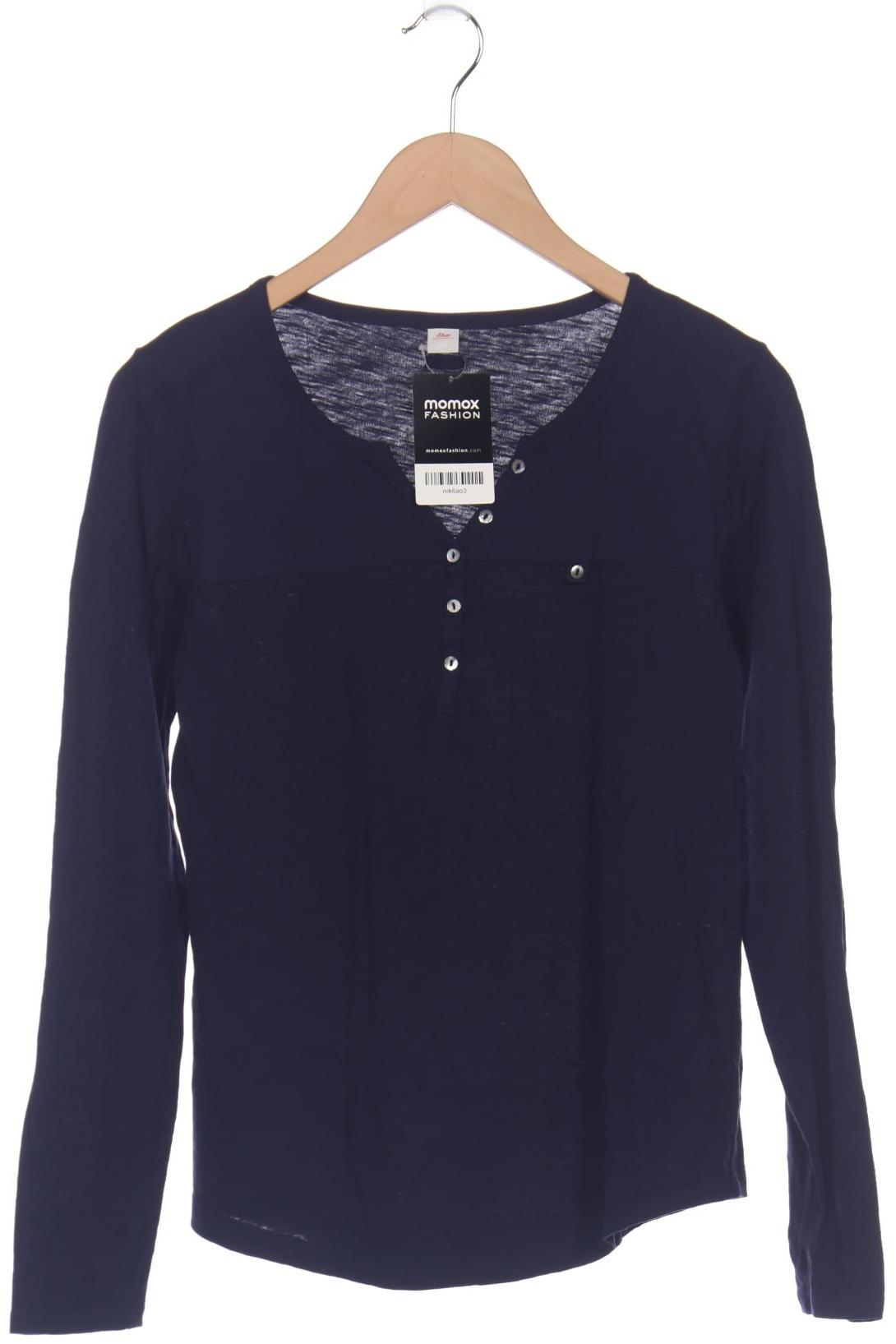 

s.Oliver Damen Langarmshirt, marineblau, Gr. 36