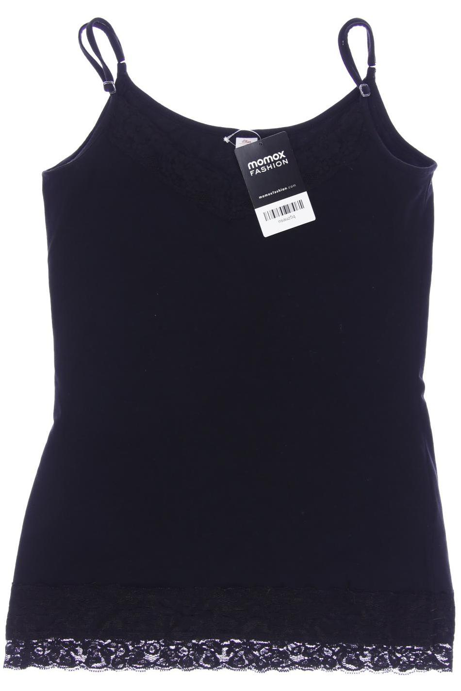 

s.Oliver Damen Top, schwarz