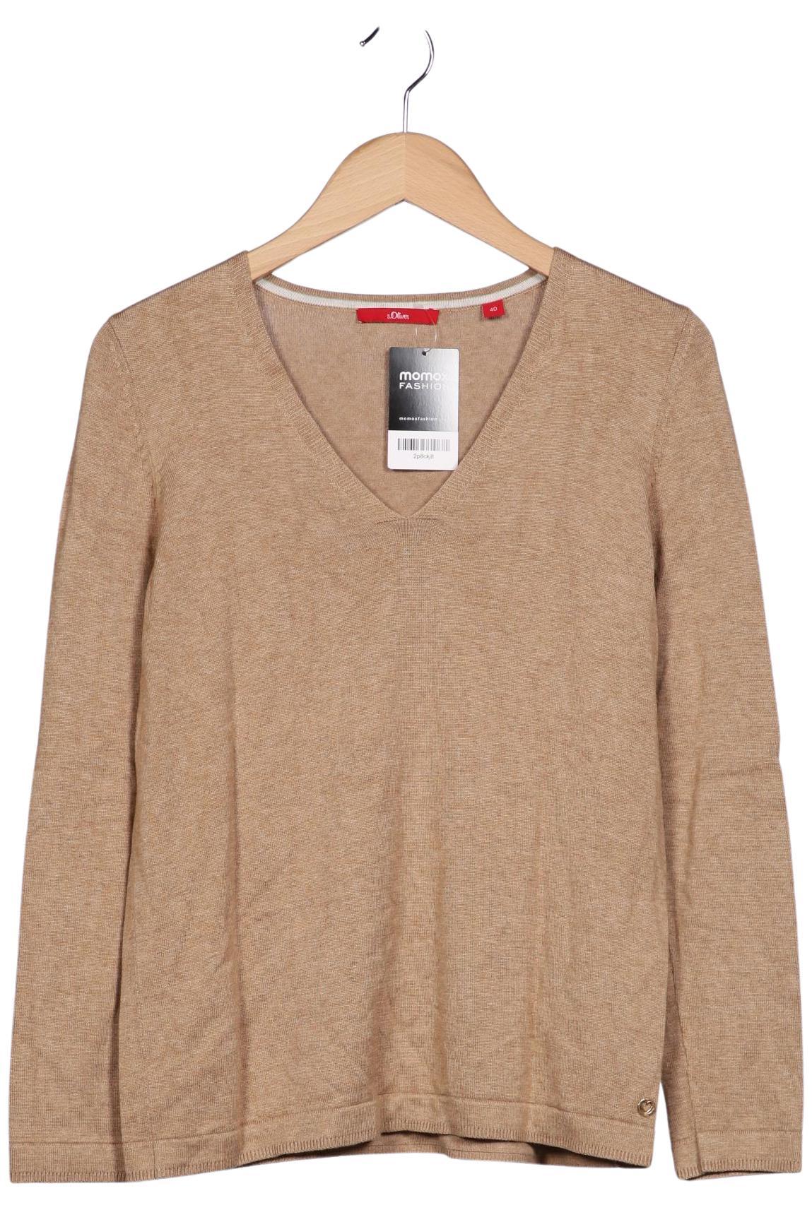 

s.Oliver Damen Pullover, beige, Gr. 40