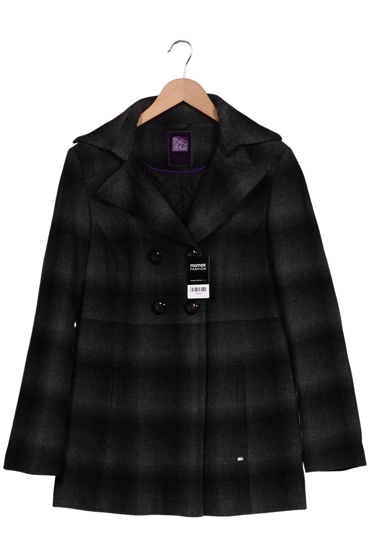 

s.Oliver Damen Mantel, schwarz, Gr. 42