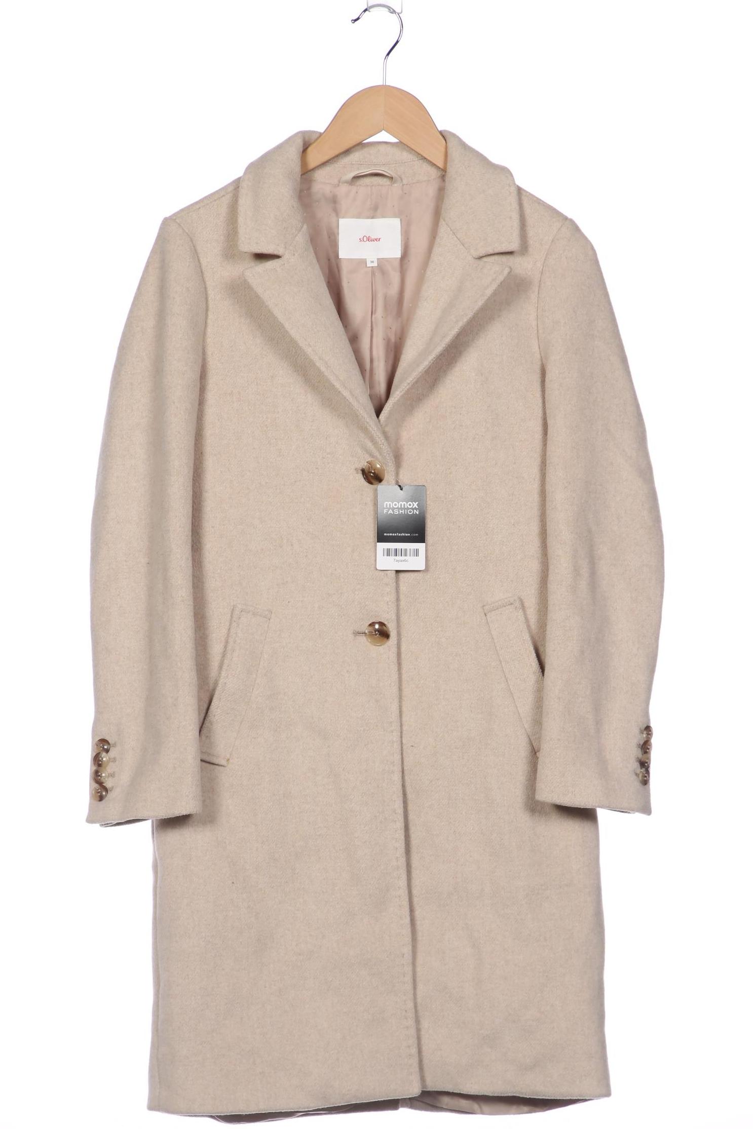 

s.Oliver Damen Mantel, beige, Gr. 36