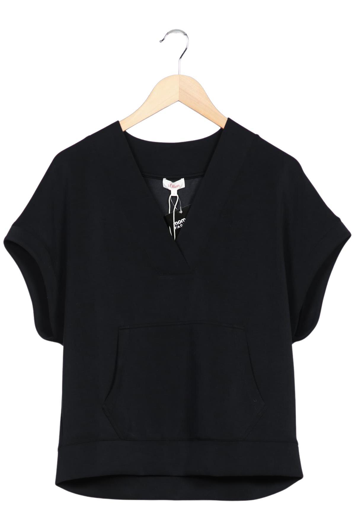 

s.Oliver Damen Sweatshirt, schwarz, Gr. 36