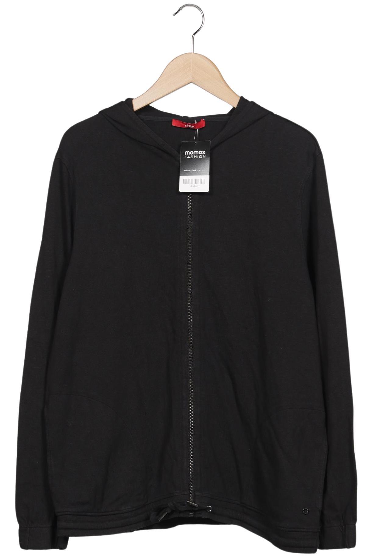 

s.Oliver Damen Strickjacke, schwarz, Gr. 46