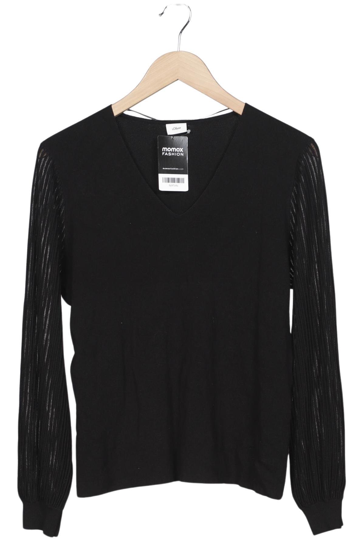 

s.Oliver Damen Pullover, schwarz, Gr. 44