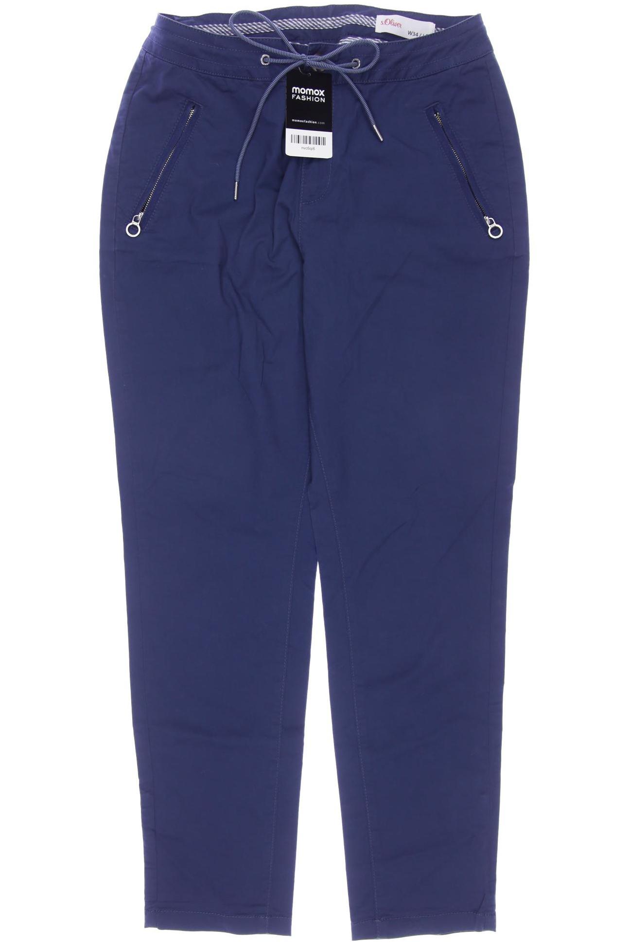 

s.Oliver Damen Stoffhose, blau, Gr. 34