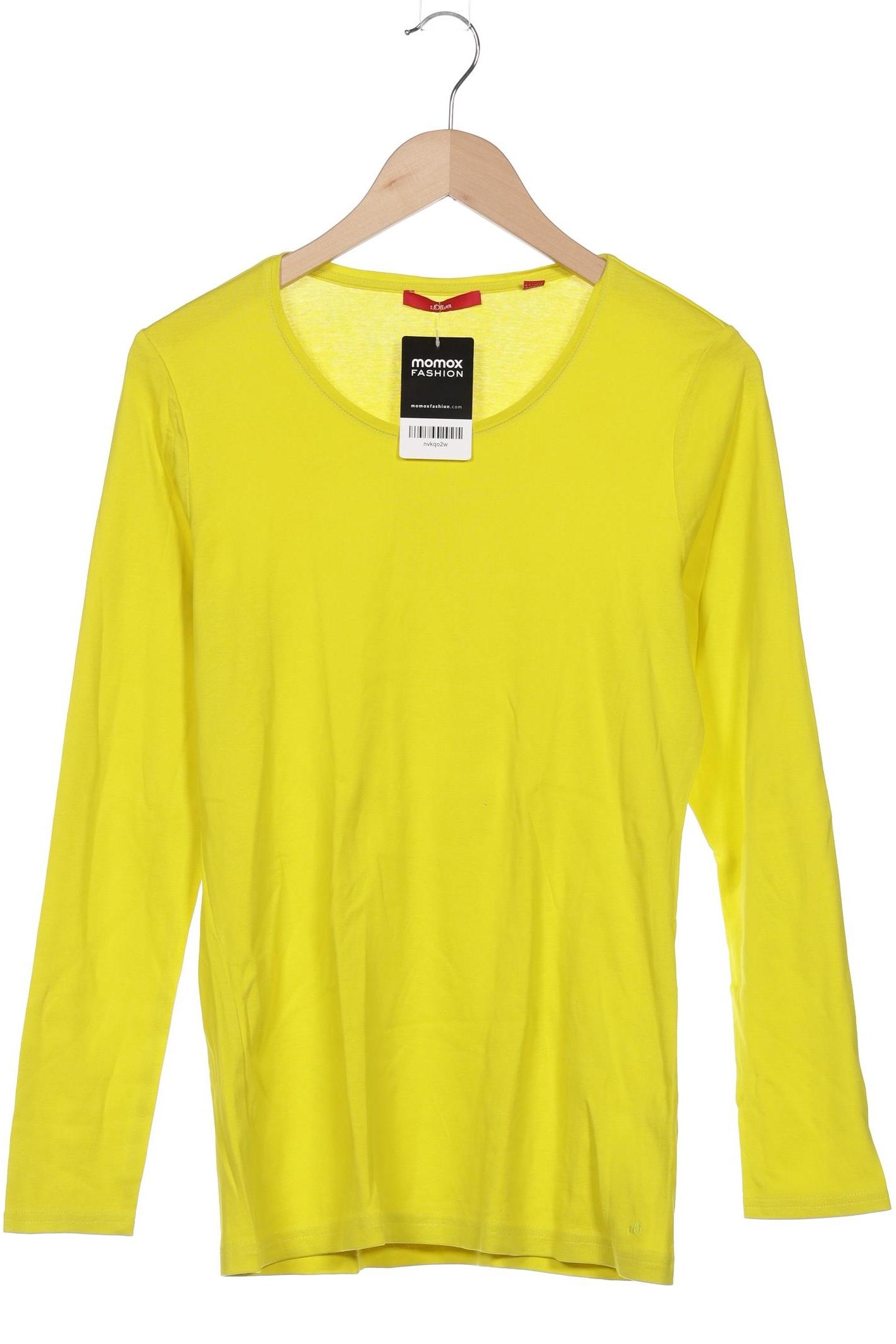 

s.Oliver Damen Langarmshirt, gelb, Gr. 44