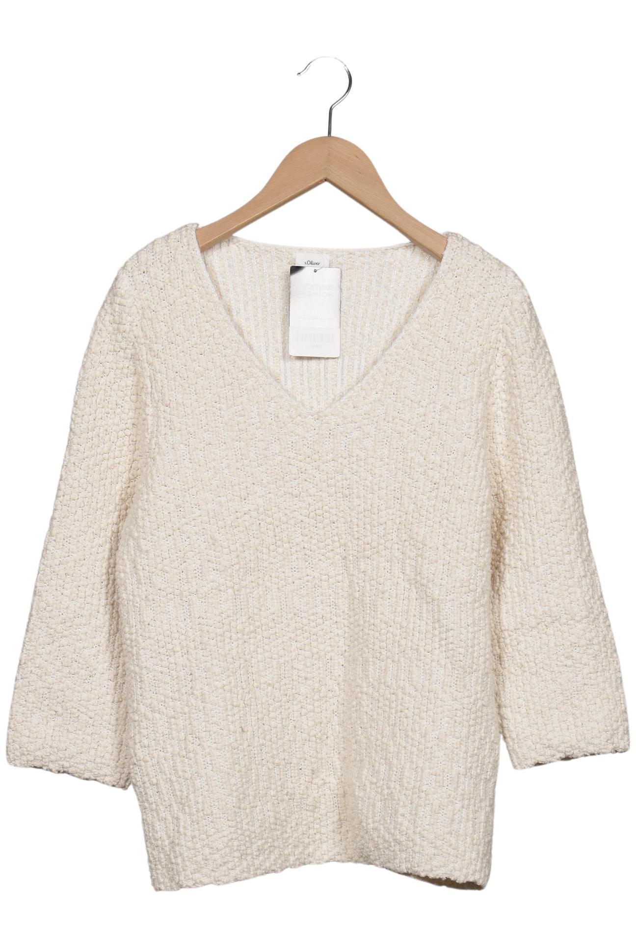 

s.Oliver Damen Pullover, cremeweiß, Gr. 40