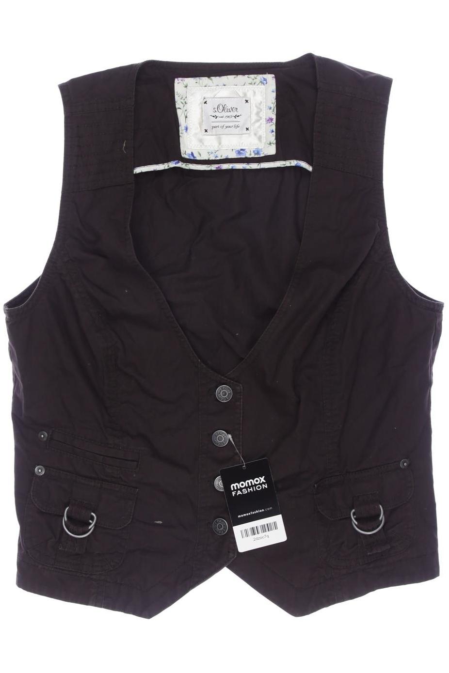 

s.Oliver Damen Weste, braun, Gr. 42