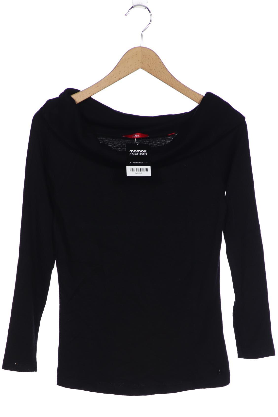 

s.Oliver Damen Langarmshirt, schwarz, Gr. 36