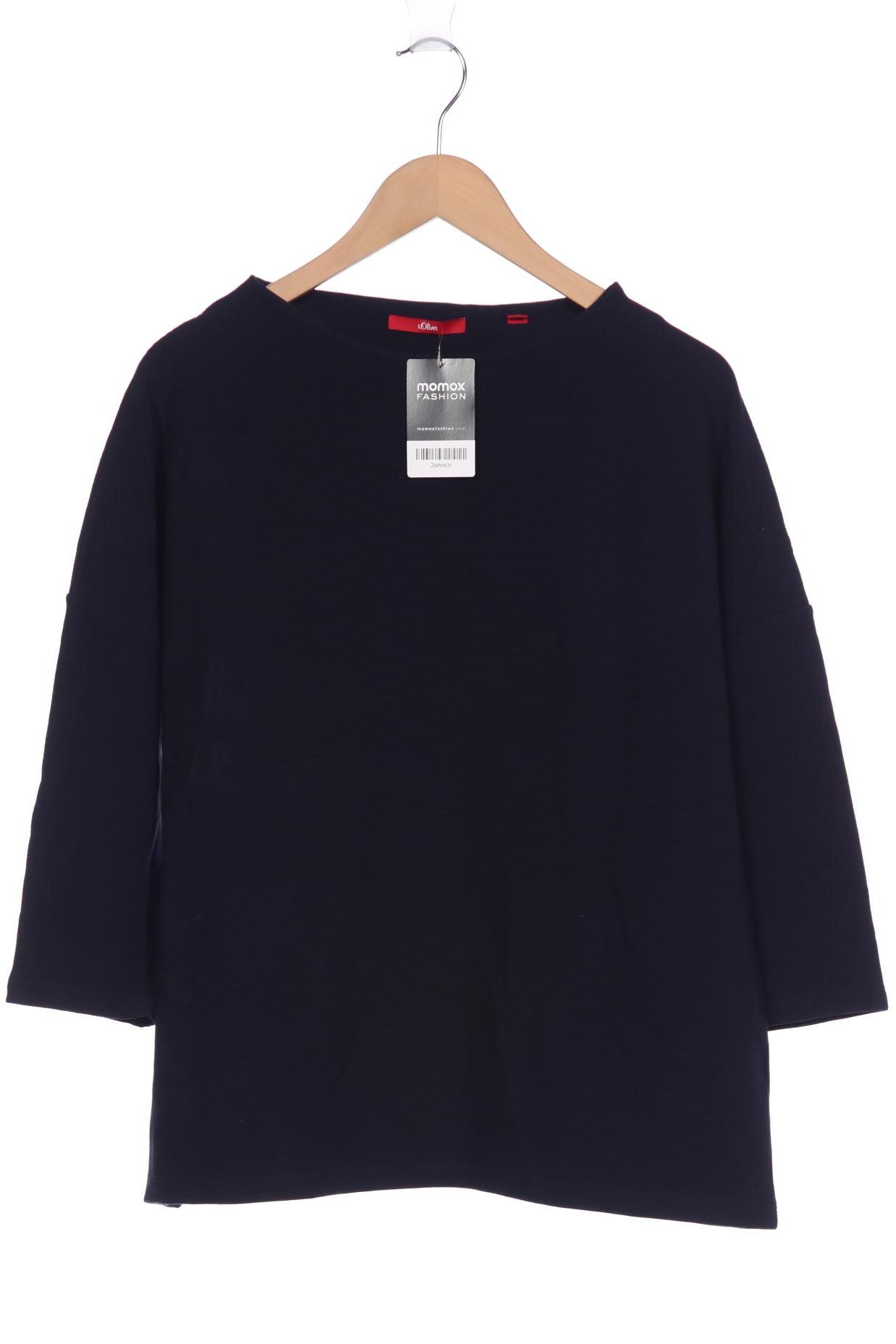 

s.Oliver Damen Langarmshirt, marineblau, Gr. 46