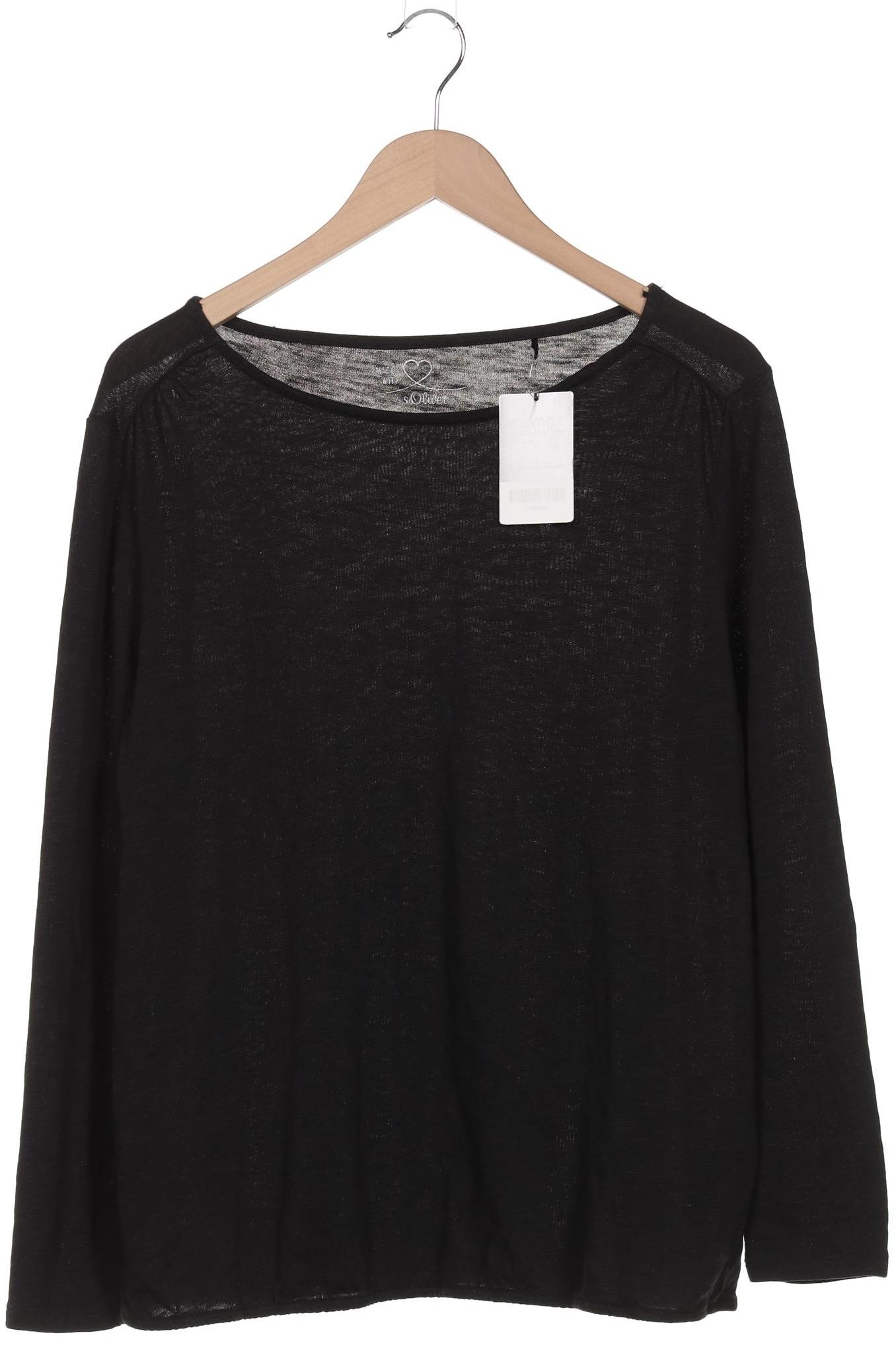 

s.Oliver Damen Langarmshirt, schwarz, Gr. 42