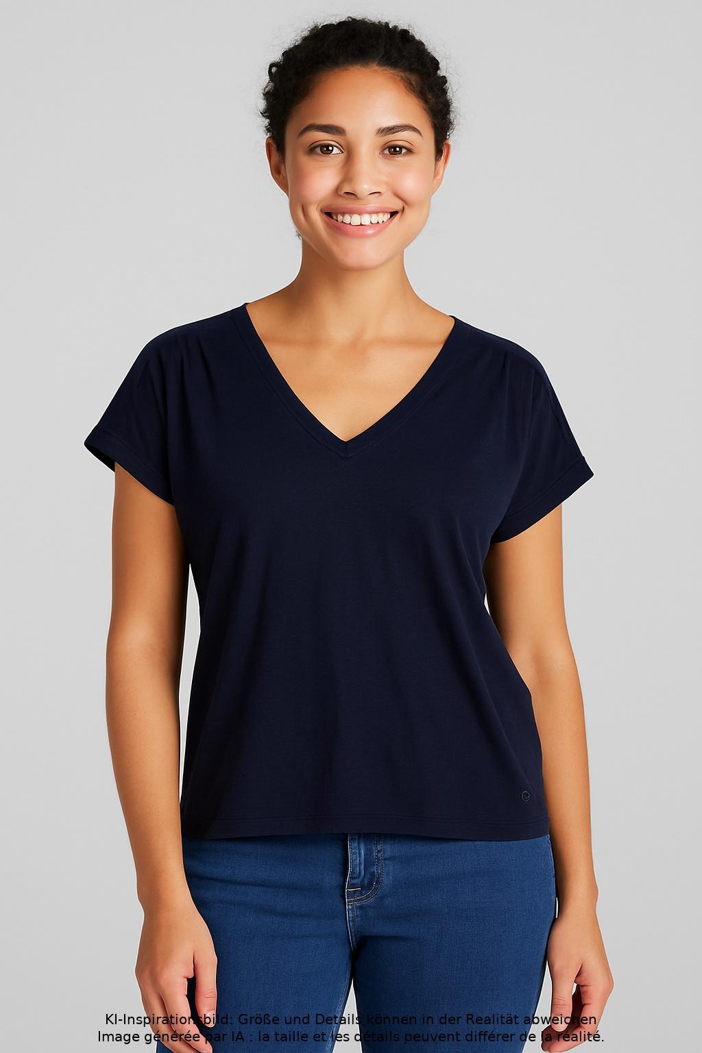 

s.Oliver Damen T-Shirt, marineblau, Gr. 40