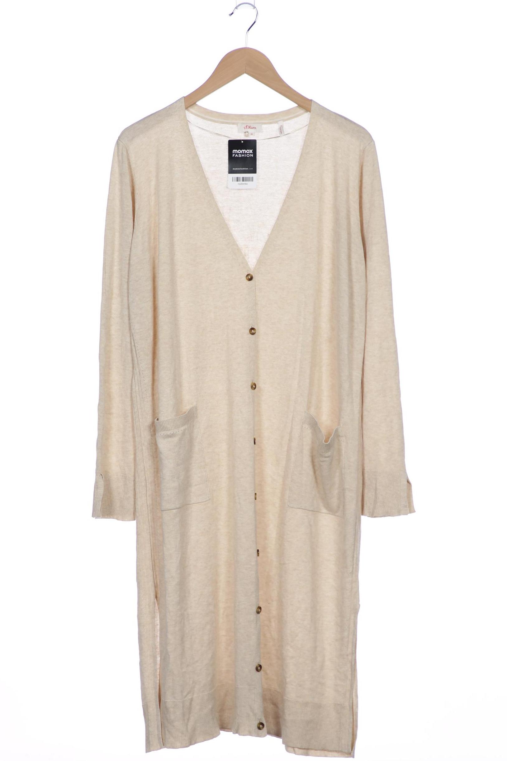 

s.Oliver Damen Strickjacke, beige, Gr. 46