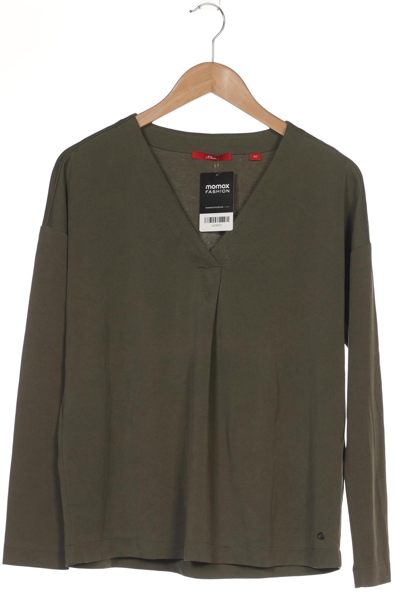 

s.Oliver Damen Langarmshirt, grün, Gr. 40